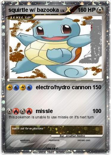 Pokemon squirtle w/ bazooka