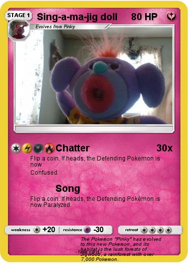 Pokemon Sing-a-ma-jig doll
