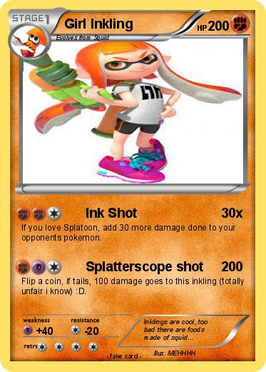 Pokemon Girl Inkling