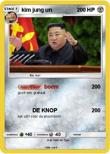 Pokemon kim jung un