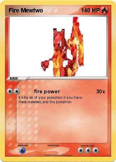 Pokemon Fire Mewtwo