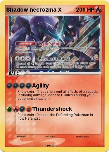 Pokemon Shadow necrozma X