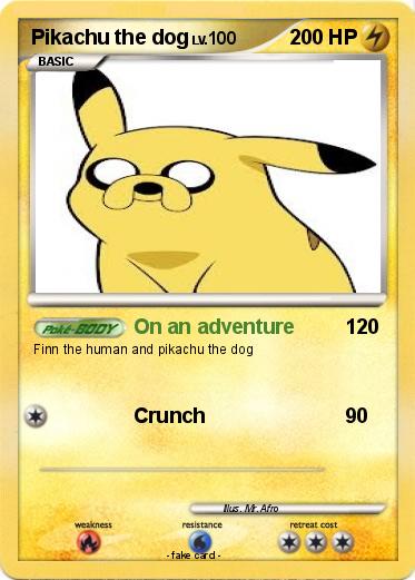 Pokemon Pikachu the dog