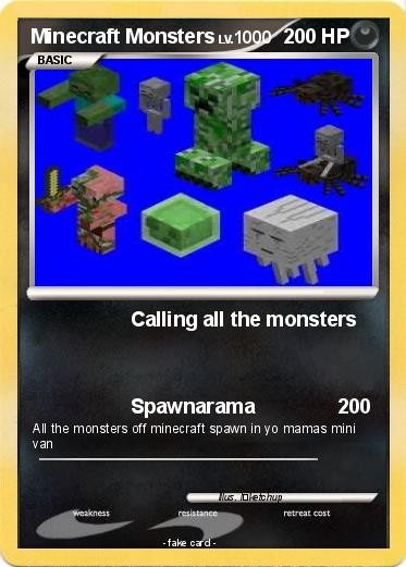 Pokemon Minecraft Monsters