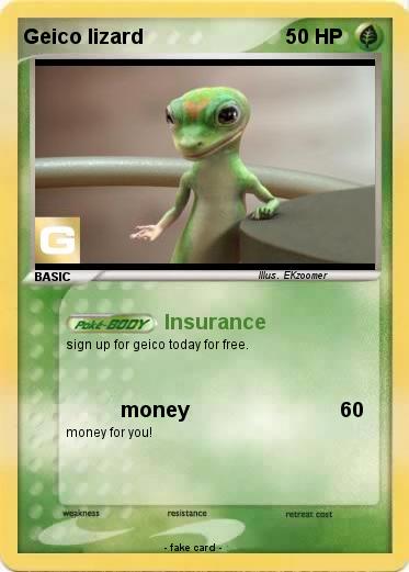Pokemon Geico lizard