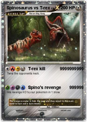 Pokemon Spinosaurus vs T-rex