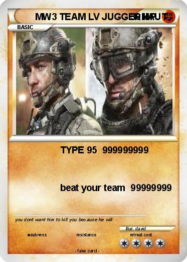 Pokemon MW3 TEAM LV JUGGERNAUT