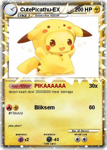 Pokemon CutePicathu-EX