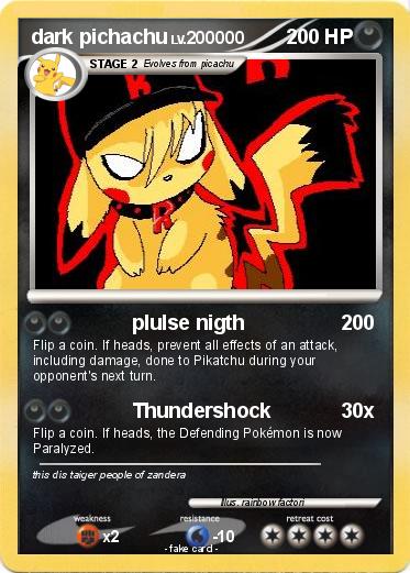 Pokemon dark pichachu