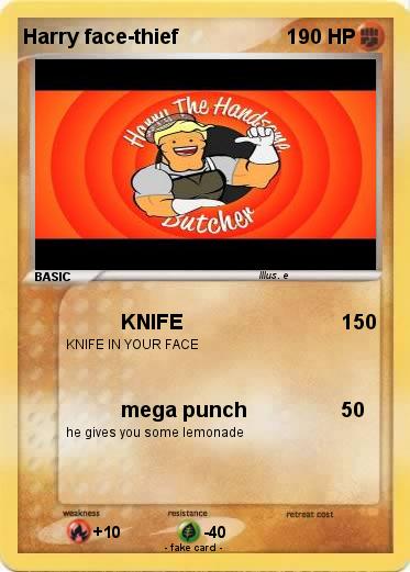 Pokemon Harry face-thief