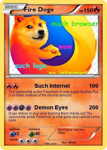 Pokemon Fire Doge