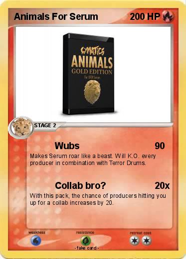 Pokemon Animals For Serum