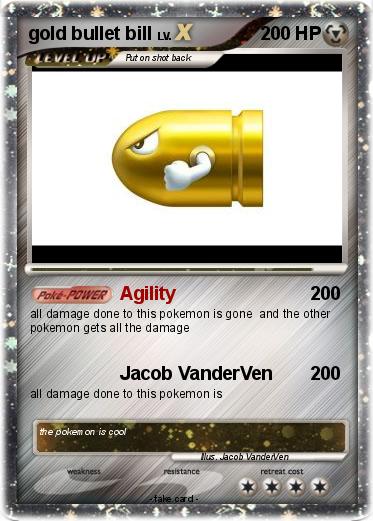 Pokemon gold bullet bill