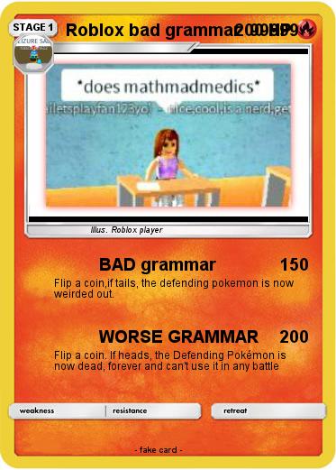Pokemon Roblox bad grammar  99999