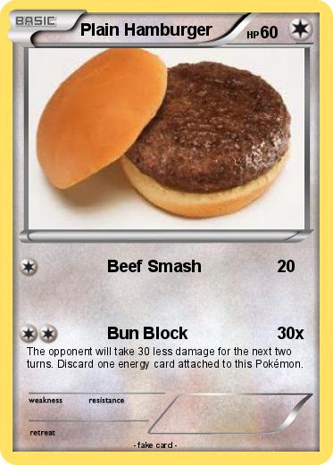 Pokemon Plain Hamburger