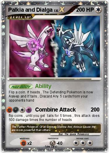Pokemon Palkia and Dialga