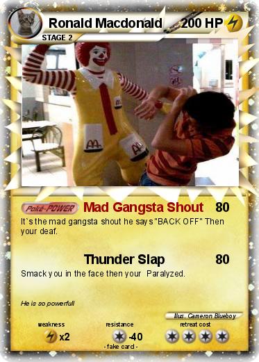 Pokemon Ronald Macdonald