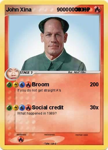 Pokemon John Xina                 90000000000