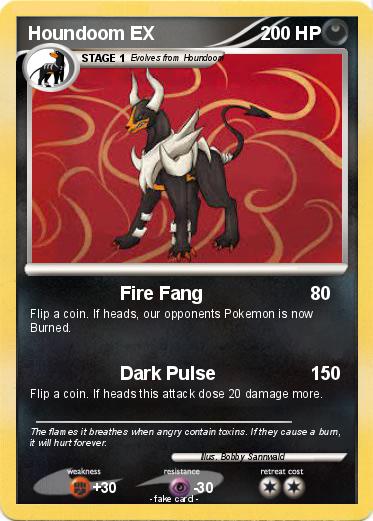 Pokemon Houndoom EX