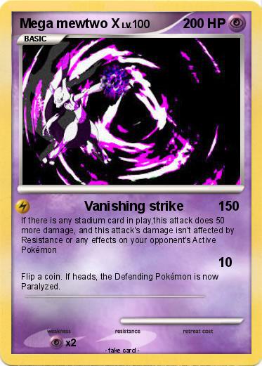Pokemon Mega mewtwo X