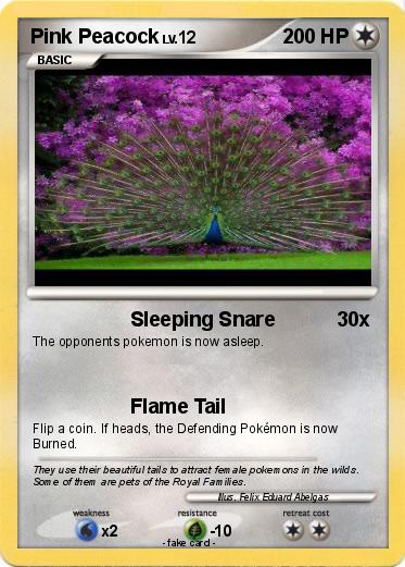 Pokemon Pink Peacock