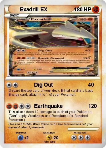 Pokemon Exadrill EX