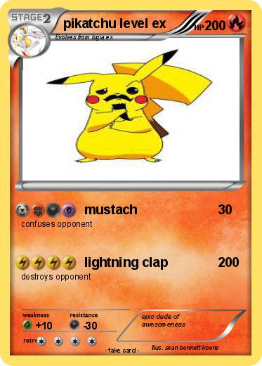 Pokemon pikatchu level ex