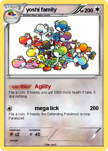 Pokemon yoshi family