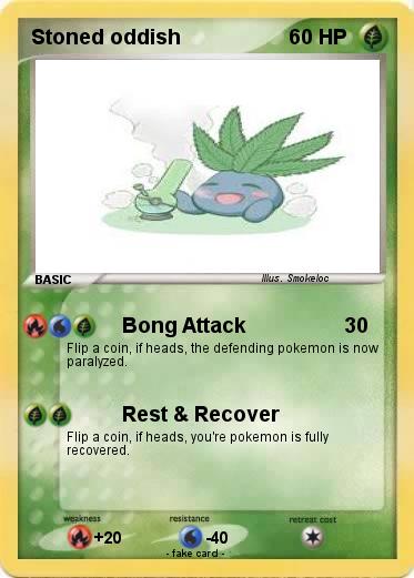 Pokemon Stoned oddish