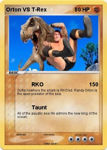 Pokemon Orton VS T-Rex