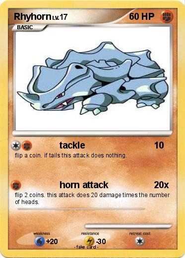 Pokemon Rhyhorn