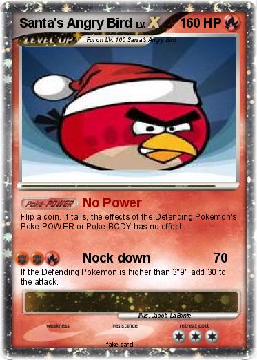 Pokemon Santa's Angry Bird