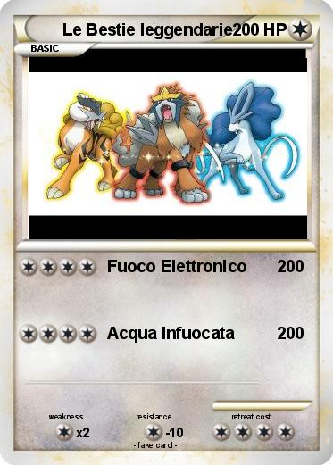 Pokemon Le Bestie leggendarie