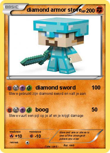 Pokemon diamond armor steve