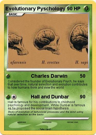 Pokemon Evolutionary Pyschology