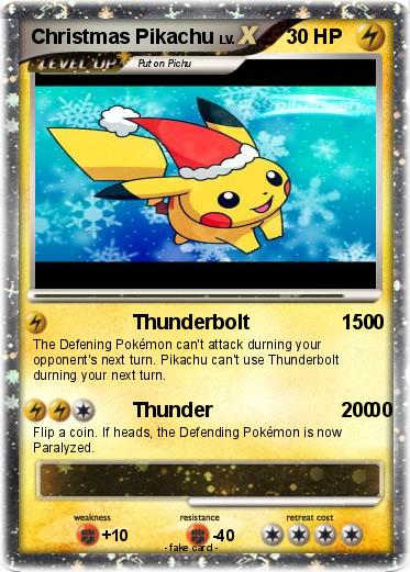 Pokemon Christmas Pikachu
