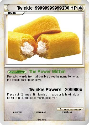 Pokemon Twinkie  99999999999