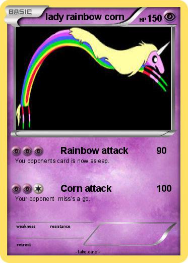 Pokemon lady rainbow corn