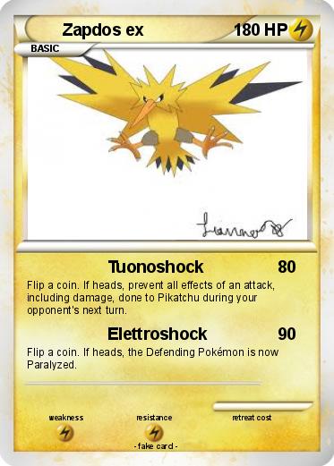Pokemon Zapdos ex