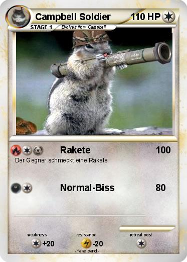 Pokemon Campbell Soldier