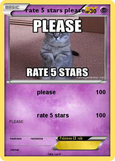 Pokemon rate 5 stars please