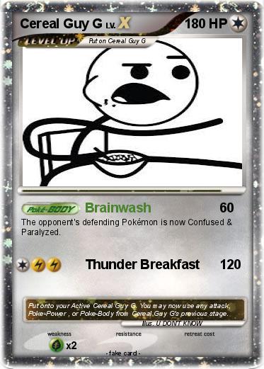 Pokemon Cereal Guy G