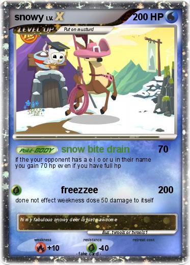 Pokemon snowy