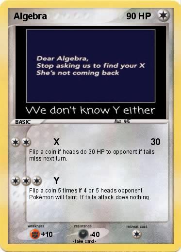 Pokemon Algebra