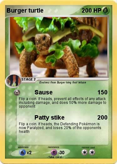 Pokemon Burger turtle