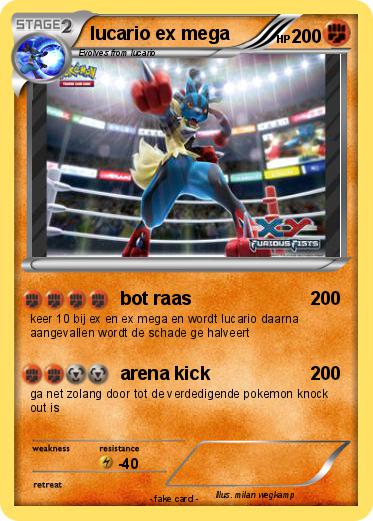 Pokemon lucario ex mega