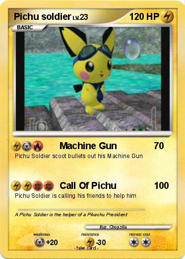 Pokemon Pichu soldier