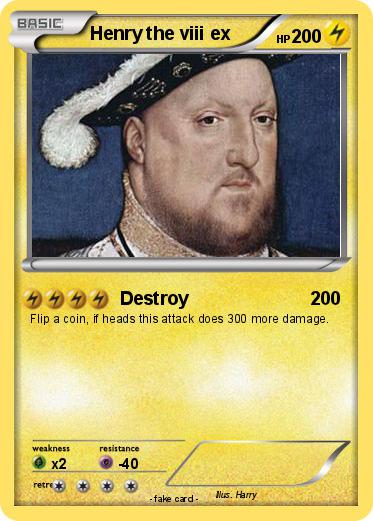Pokemon Henry the viii ex