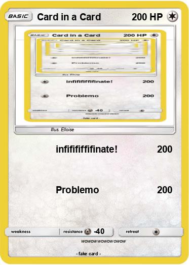 Pokemon Card in a Card