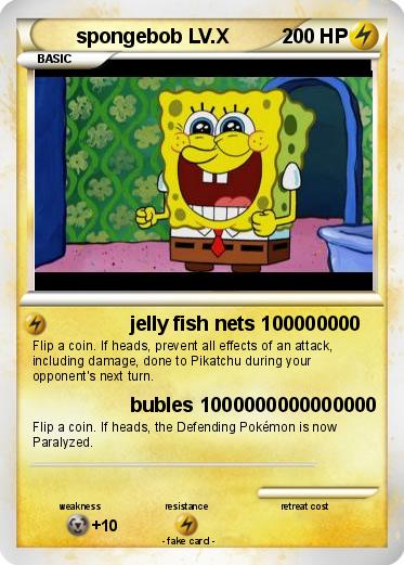 Pokemon spongebob LV.X
